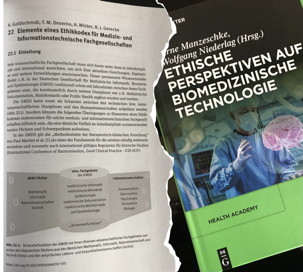 Bucherscheinung Kapitel Ethikkodex Praesidiumskommission Ethik der gmds de Gruyter Druck 2021